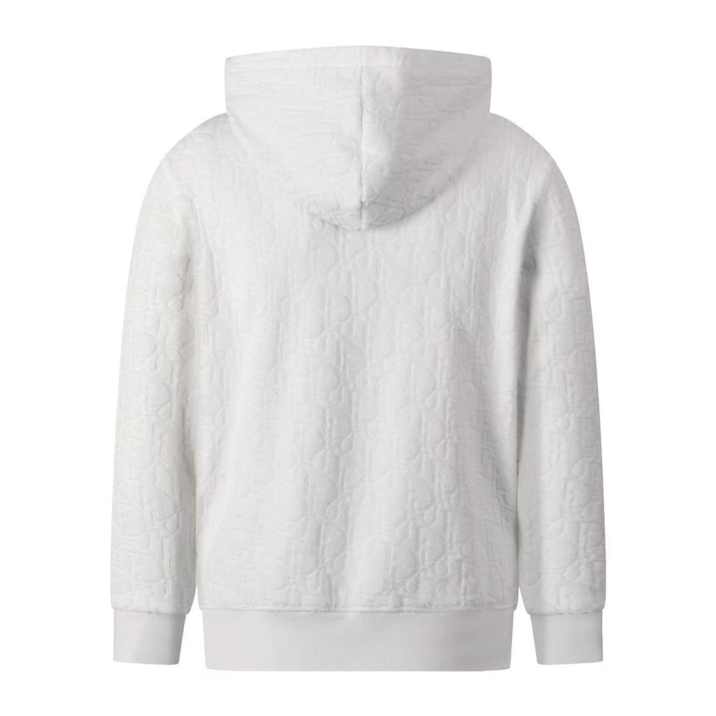 Dior White Oblique Towel Hoodie – Savonches