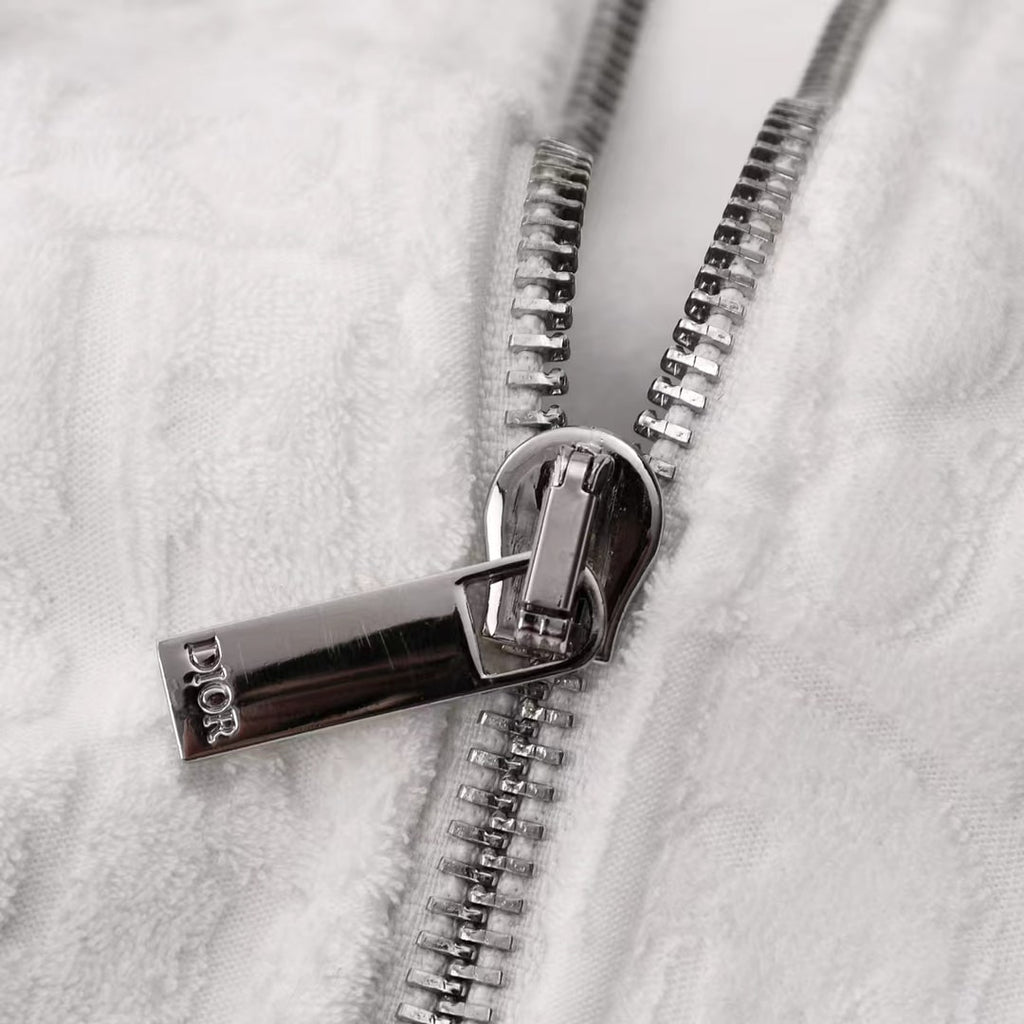 Dior White Oblique Towel Hoodie – Savonches