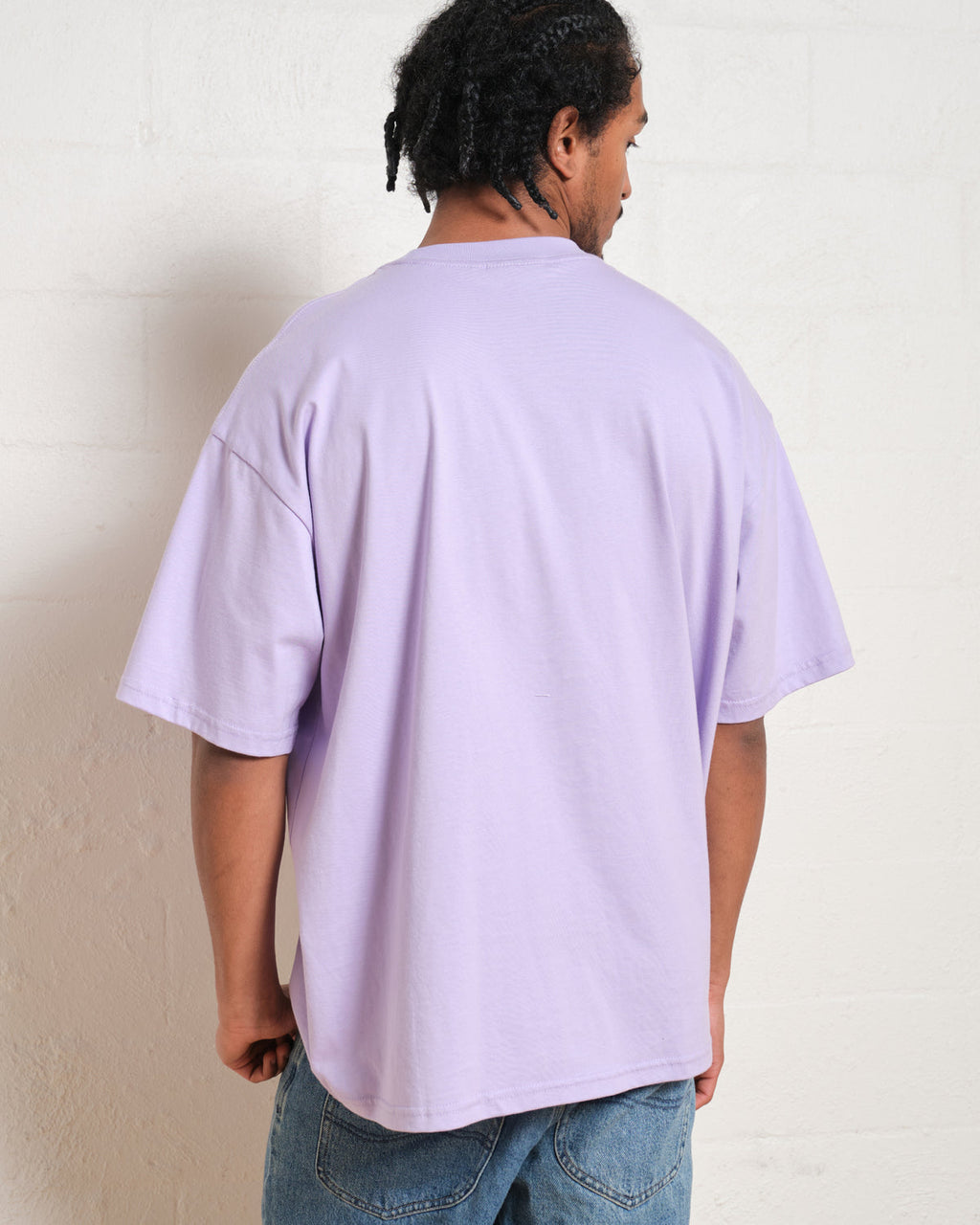 Light Purple Drop Shoulder Tee