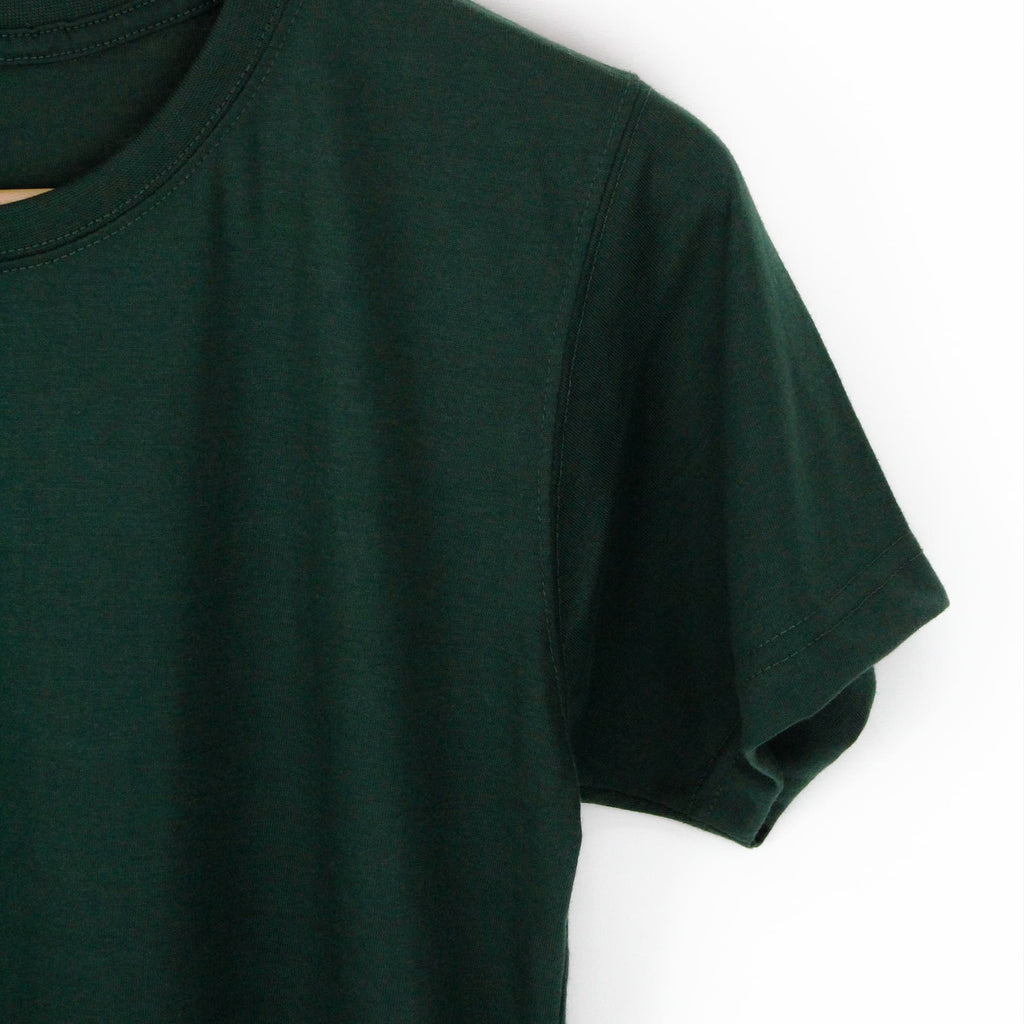 Bottle Green Plain Tee