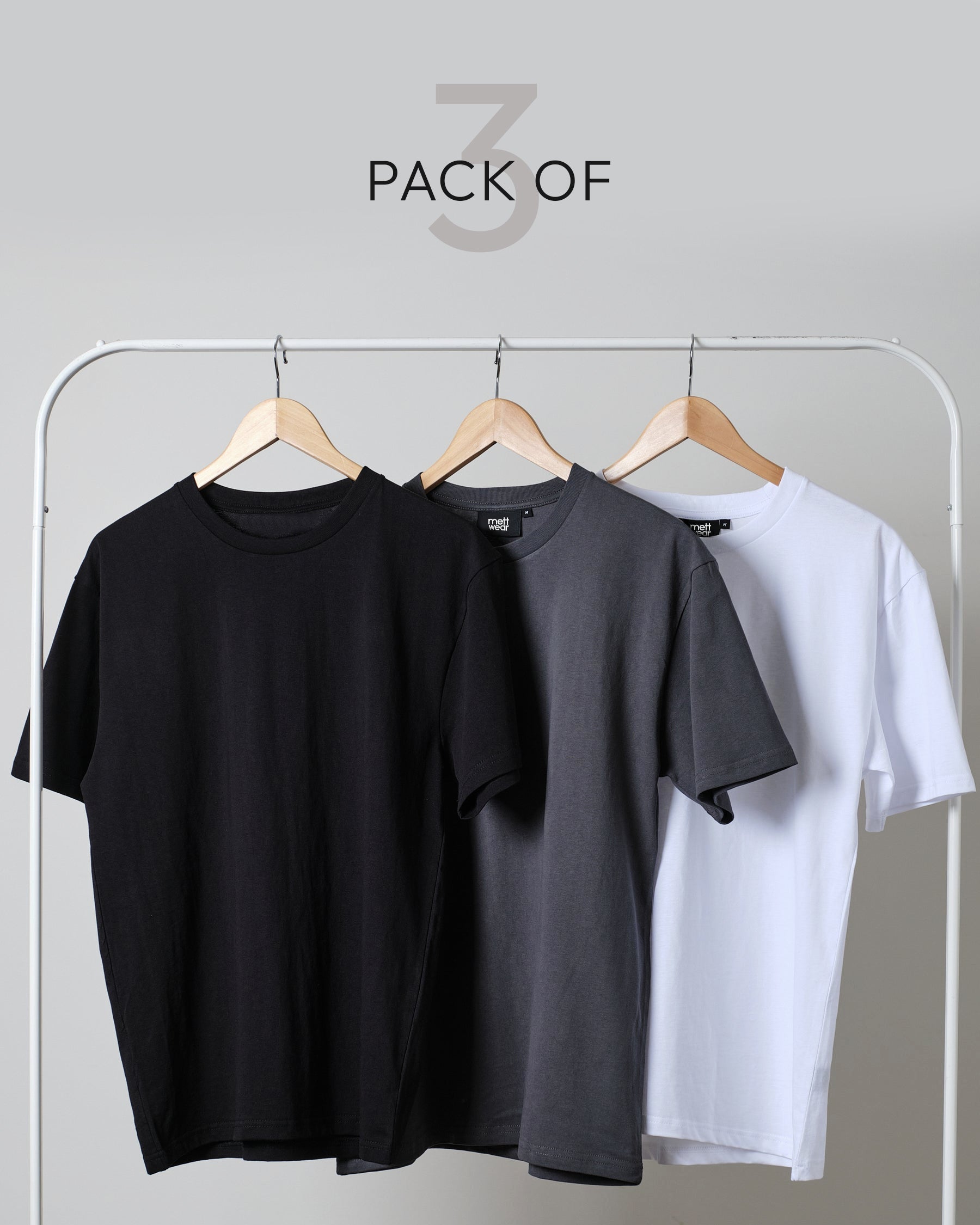Pack of 3 Drop Shoulder Tees